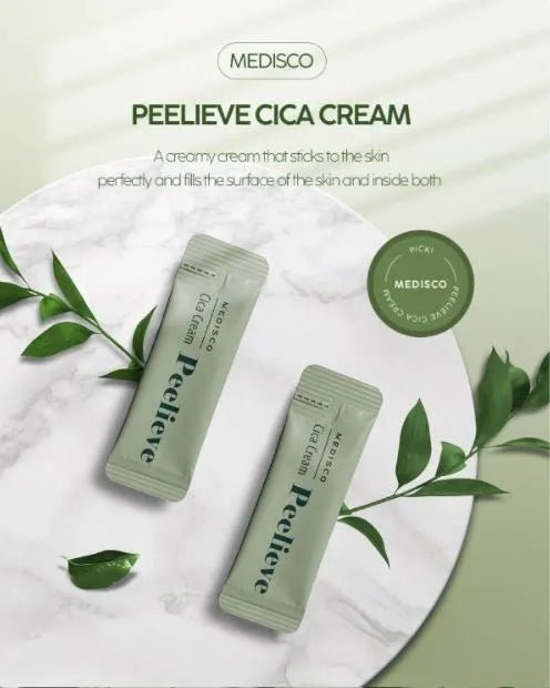 Medisco Peelieve Cica Cream 12ml x 30個 Medisco Peelieve Cica Cream Sachet - My Beauty and Glow Cosmetics